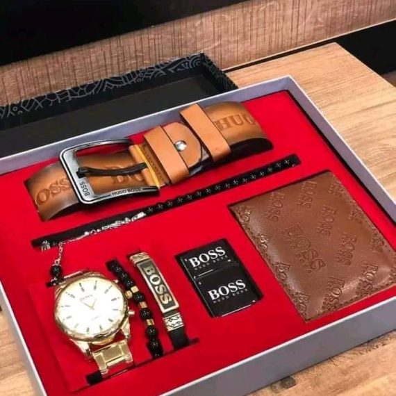 Coffret CADEAU Complet Homme – Accessoires BOSS (6 Pièces)