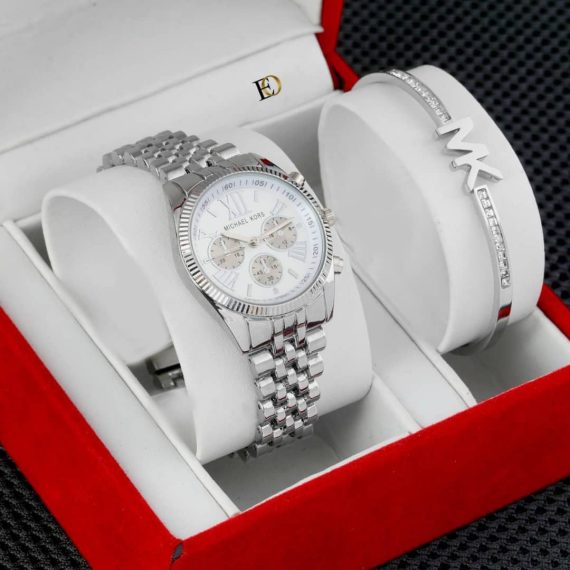 Ensemble Montre et Bracelet "Luxe Baguette"